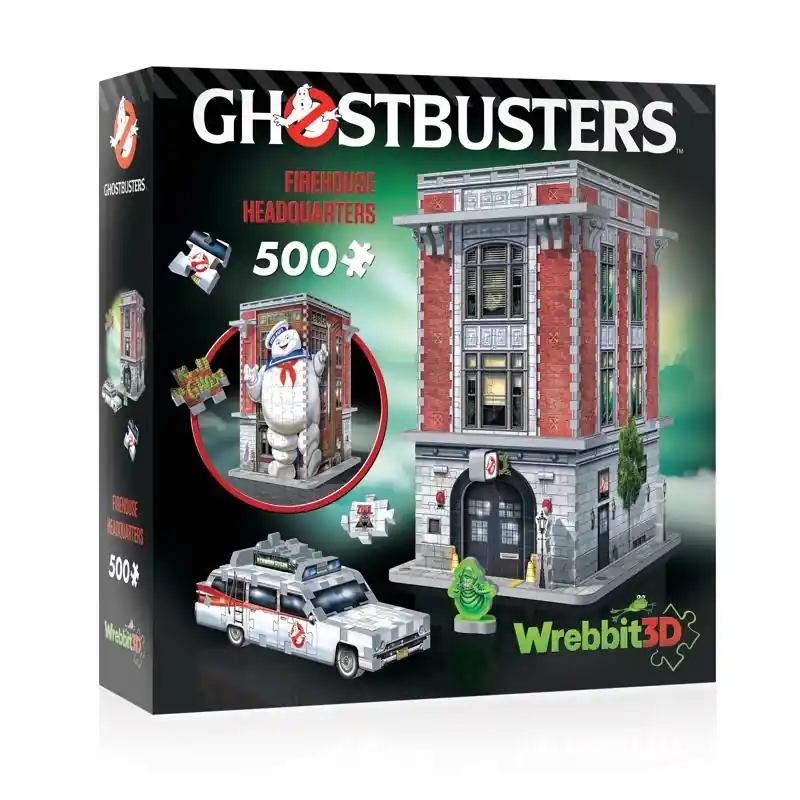 Wrebbit3D Ghostbusters Firehouse Headquarters 3D Jigsaw Puzzle Multicolored 500 Pc