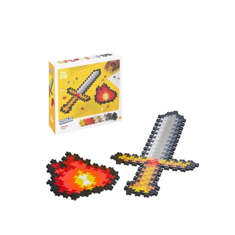 Plus-plus Puzzle By Number Adventure Multicolored 250 Piece Set