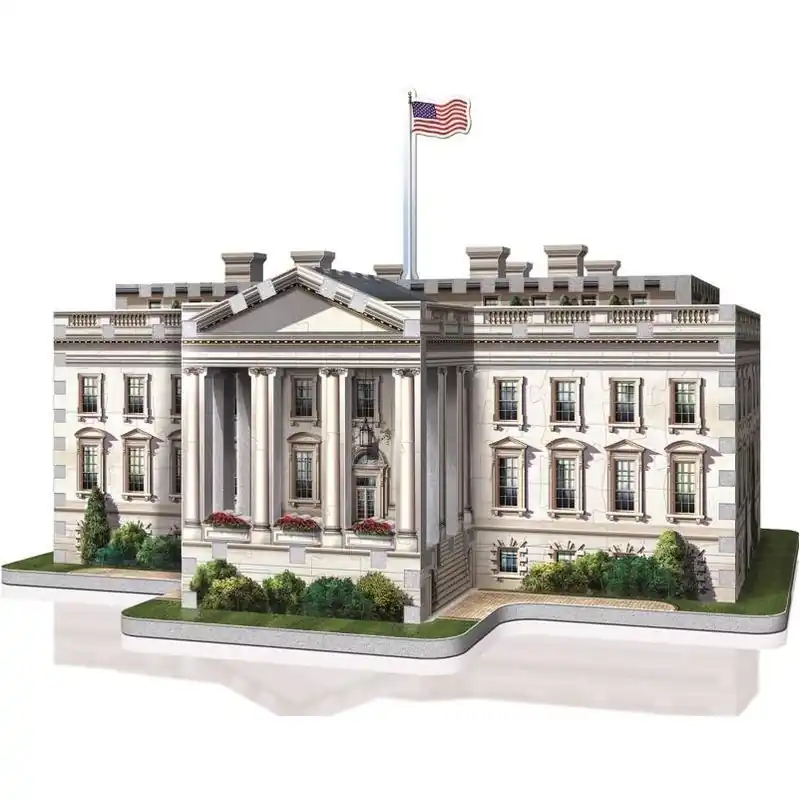 Wrebbit3D 490‑Piece White House 3‑D Puzzle – Premium Polyethylene Model