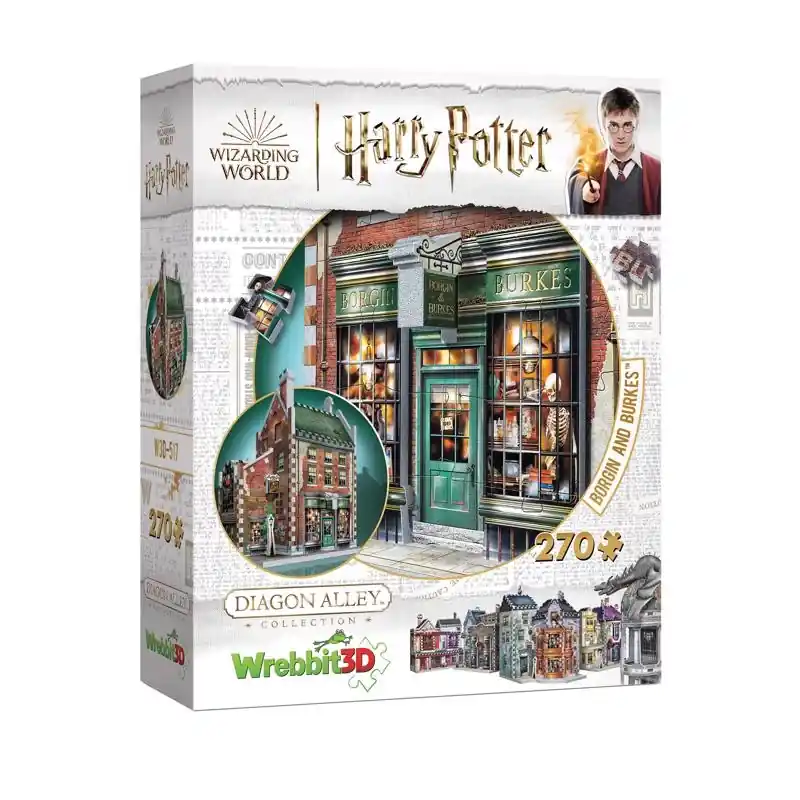 Wrebbit3D Harry Potter Borgin & Burkes 3D Jigsaw Puzzle Multicolored 270 Pc