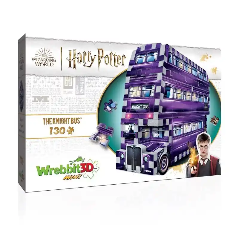 Wrebbit3D Harry Potter The Knight Bus Mini 3D Jigsaw Puzzle Multicolored 130 Pc