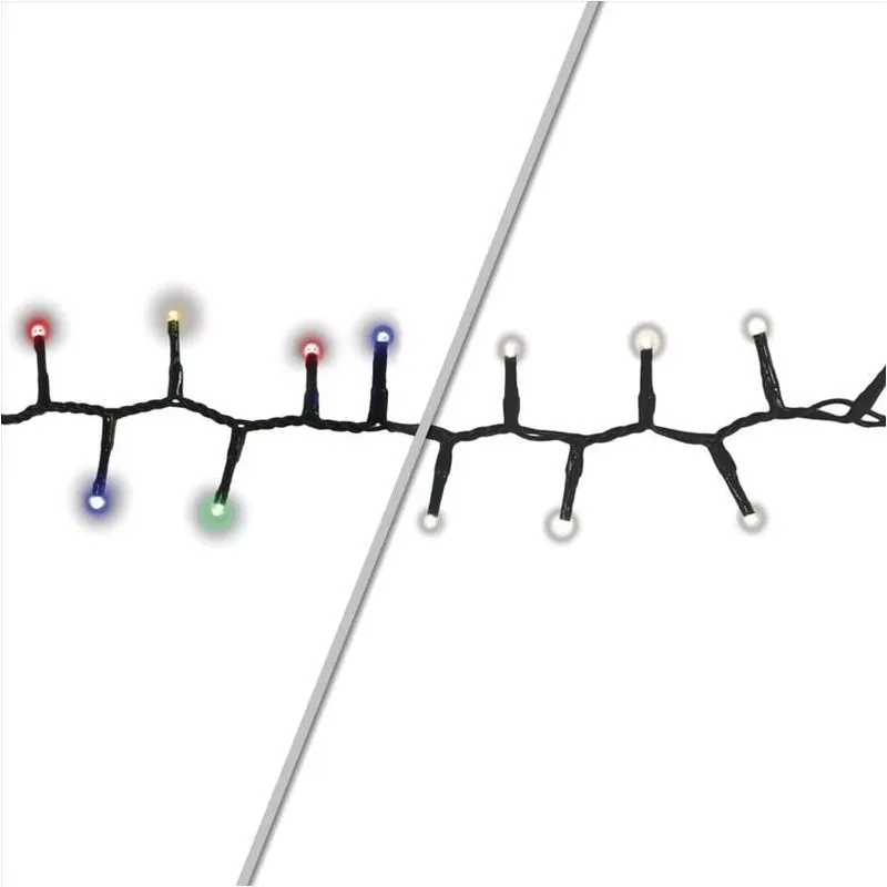 Celebrations 500‑LED Multicolor & Warm White Rice Light String For Christmas Décor