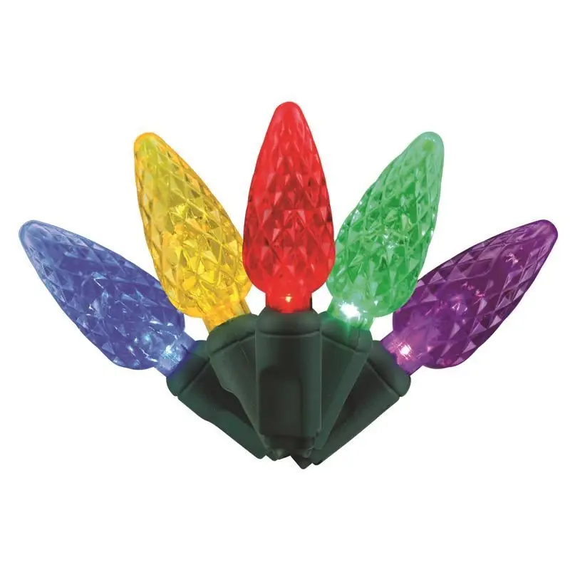 Platinum Led C6 Multicolored 50 Count String Christmas Lights 25 Feet