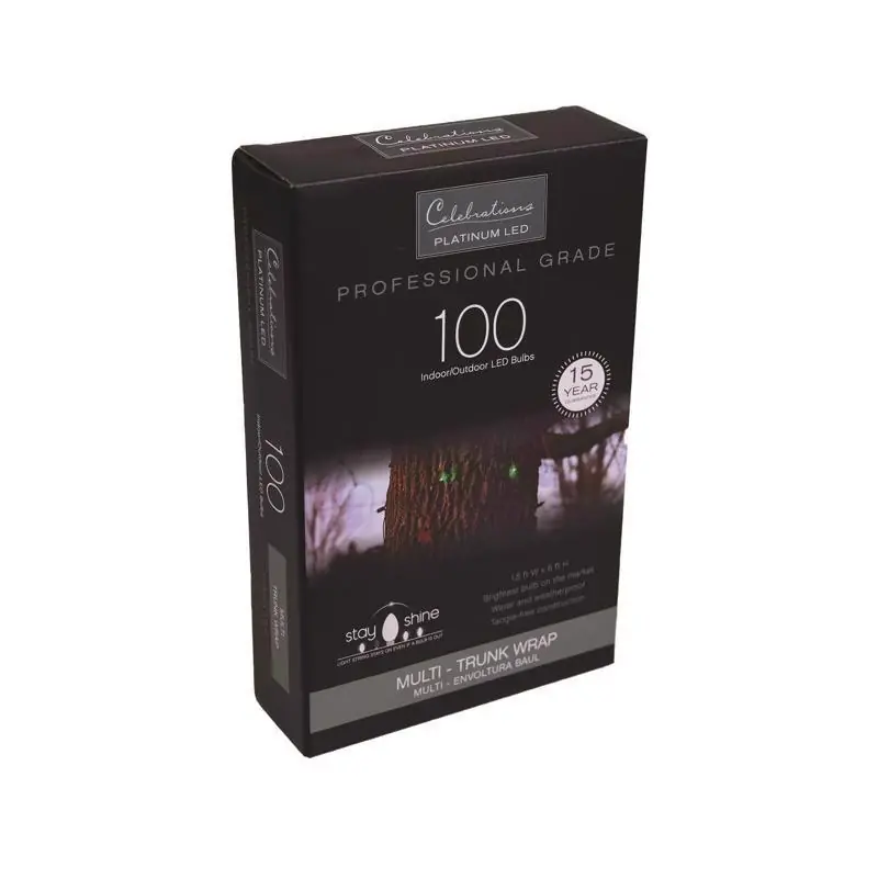 Platinum Led Mini Multicolored 100 Count Net Christmas Lights 6 Feet