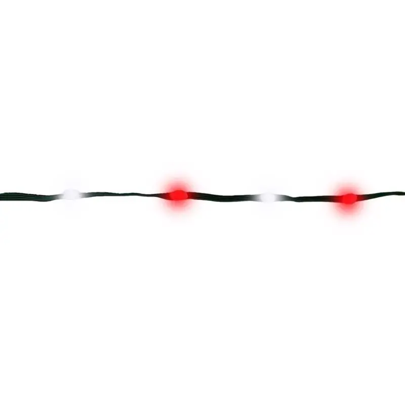 Led Red/white 200 Count String Ribbon Light 33 Feet