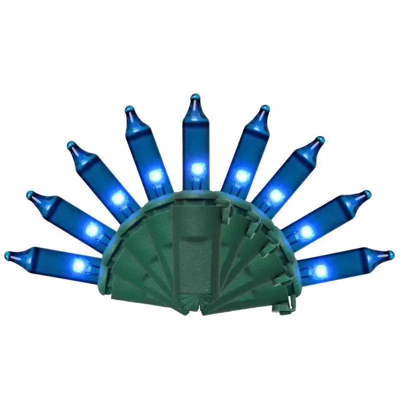 Celebrations Classic LED T5 Blue 100 Ct String Christmas Lights 24.75 Ft.