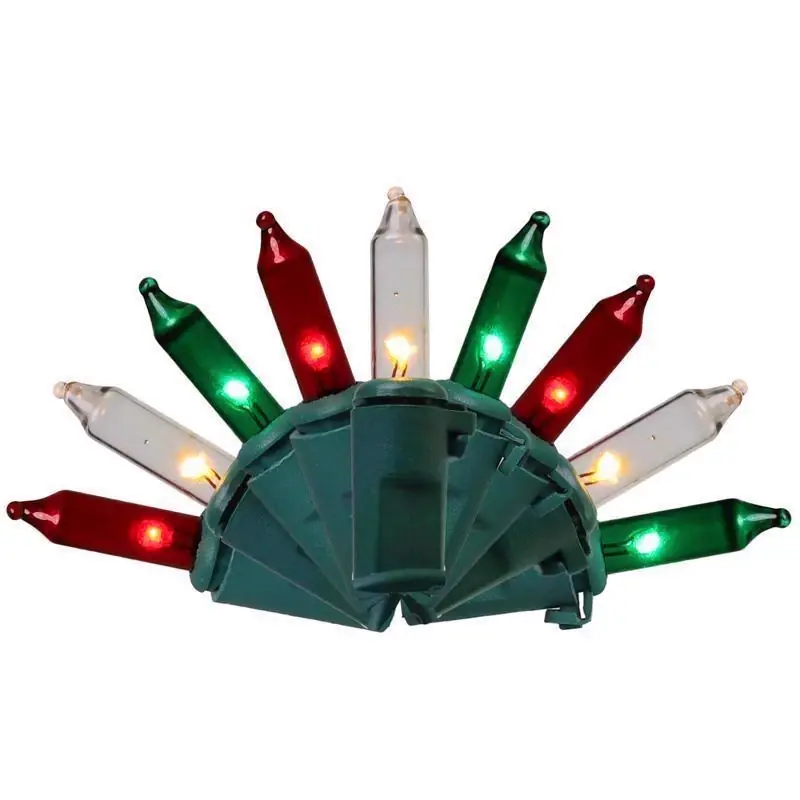 Celebrations Classic LED T5 Red/Green/Pure White 100 Ct String Christmas Lights 24.75 Ft.