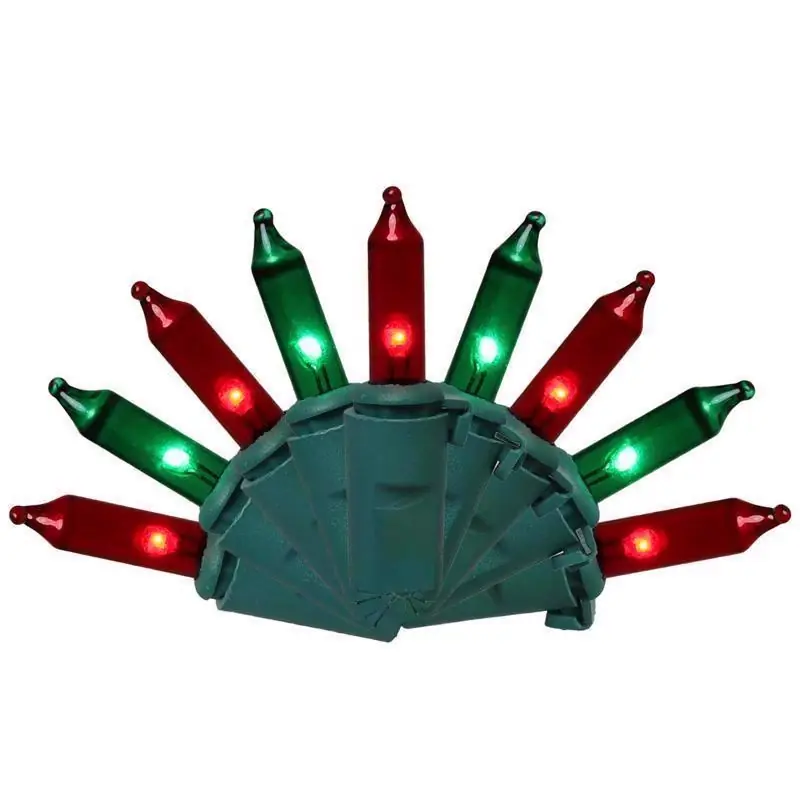 Celebrations Classic LED T5 Green/Red 100 Ct String Christmas Lights 24.75 Ft.