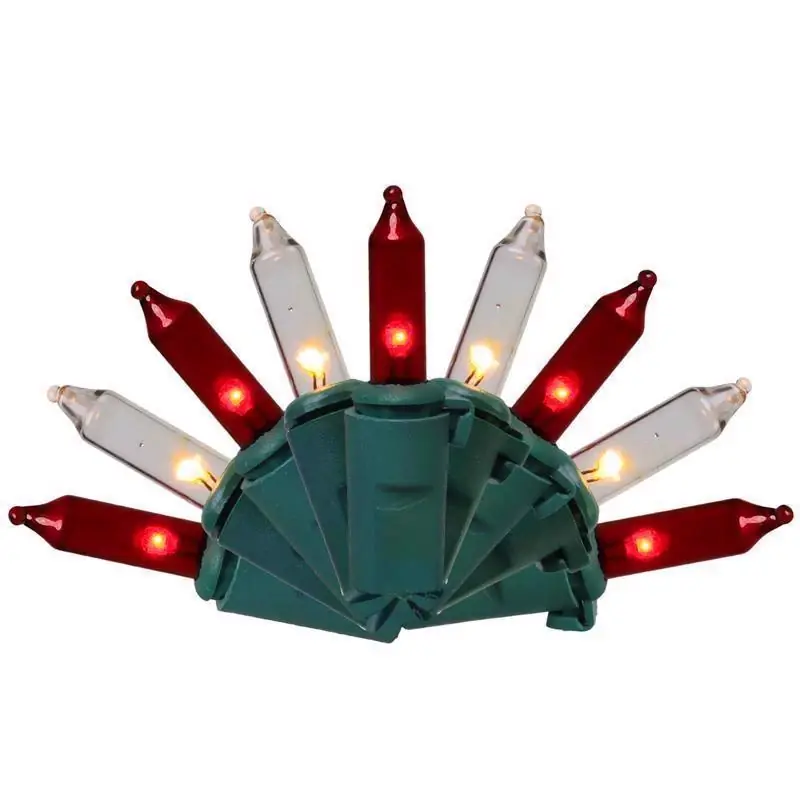 Celebrations Classic LED T5 Red/White 100 Ct String Christmas Lights 24.75 Ft.