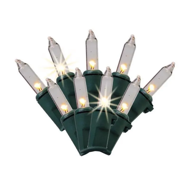 Celebrations Classic 105‑LED Warm White T5 Christmas String Lights – 26 ft Plug‑In