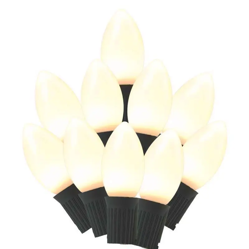 Celebrations Classic LED C9 White 25 Ct String Christmas Lights 24 Ft.
