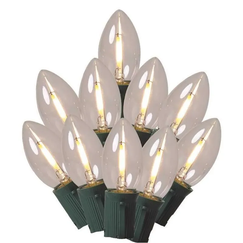Celebrations Classic 25‑Piece Warm White C9 LED Holiday String – 16‑Foot Plug‑In Lights