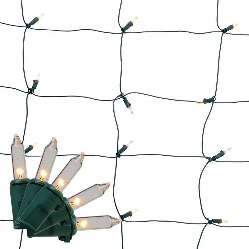 Celebrations Classic LED T5 Warm White 100 Ct Net Christmas Lights 4 Ft.