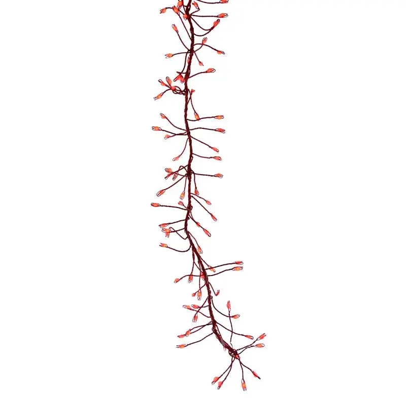 Led Big Seed Cluster Red 250 Count String Christmas Lights