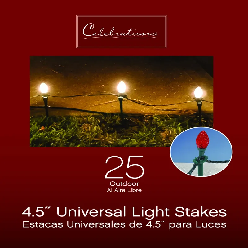 Celebrations Outdoor Light Stake 25 Ct