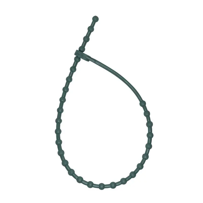 Holiday Adjustable Garland Tie Plastic 10 Piece Set - Green