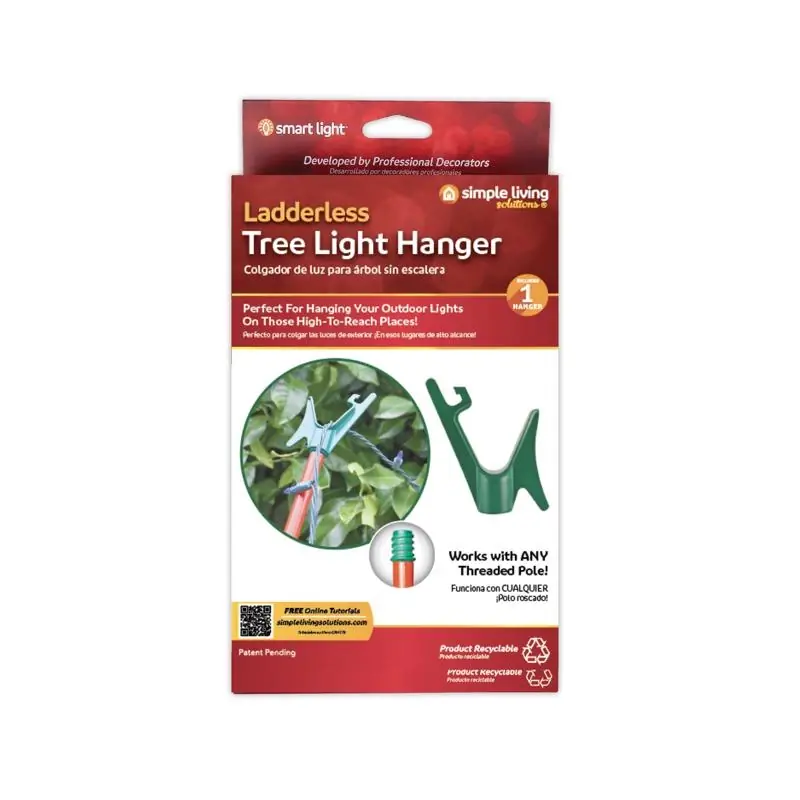 Simple Living Solutions Ladderless Tree Light Hanger 710001