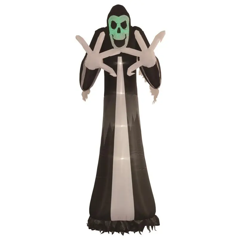 Celebrations 12 Foot Prelit Grim Reaper Halloween Inflatable Decoration