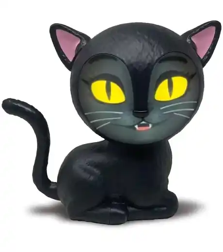 Eek The Cat 8 In. Talking Animated Halloween Decor - Spooky Black Cat