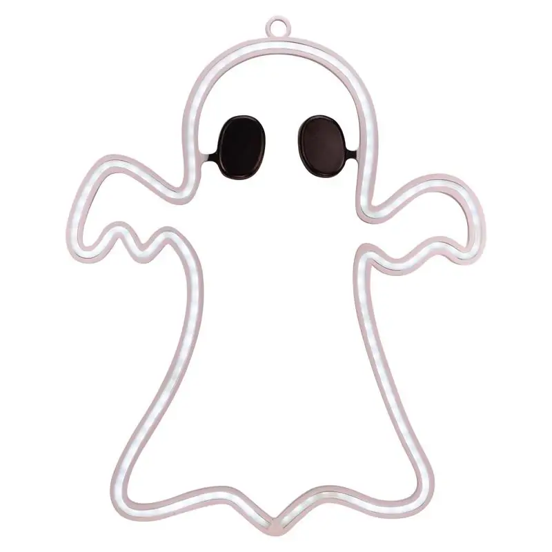 Sienna Cool White 11 Inch Led Prelit Ghost Wall Decor, Battery Operated