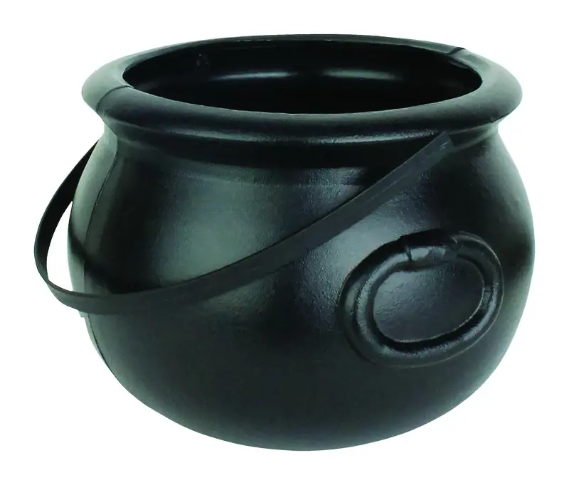 Union Products 8 In. Cauldron With Handle Halloween Decor