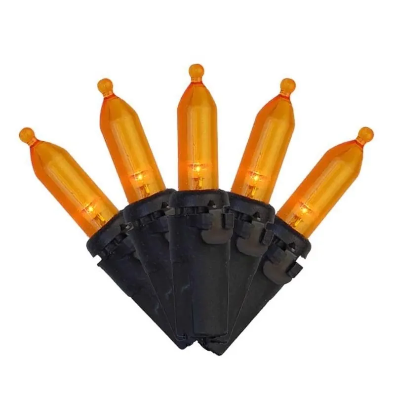 Celebrations 100 LED Orange String Lights