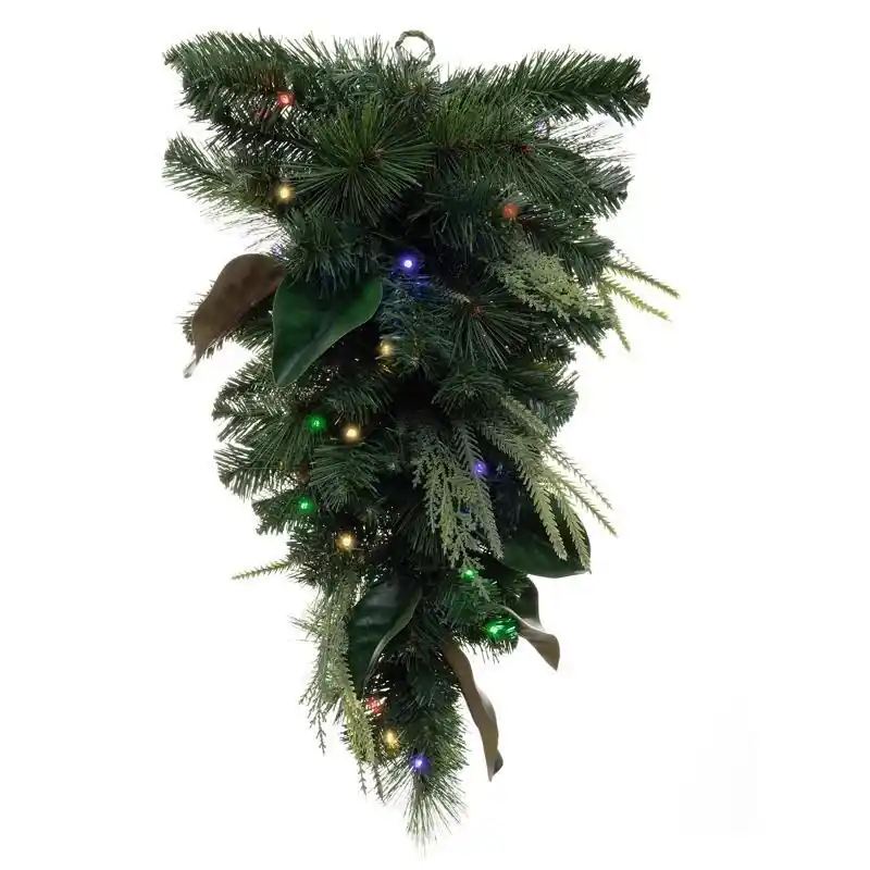 Celebrations 2 Ft Led Prelit Multicolored Teardrop Wreath With 35 Bulbs