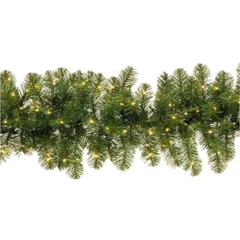 6‑Foot Warm‑White LED Cascading Light Garland – Pre‑Lit Holiday String Lights
