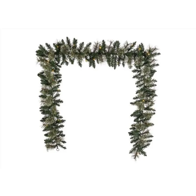 Celebrations 9‑Foot LED Prelit Multicolor Pine Garland