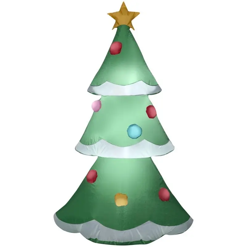 Gemmy 48 Inch Inflatable Christmas Tree With Snowy Layers