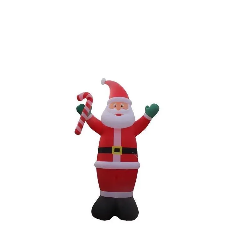 20‑Foot Inflatable Santa With Candy Cane – Classic Christmas Outdoor Decoration