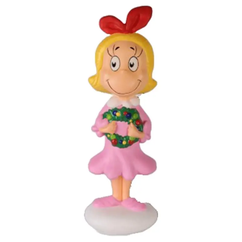 Cindy Lou Who With Wreath 36 In. Blow Mold Christmas Decoration