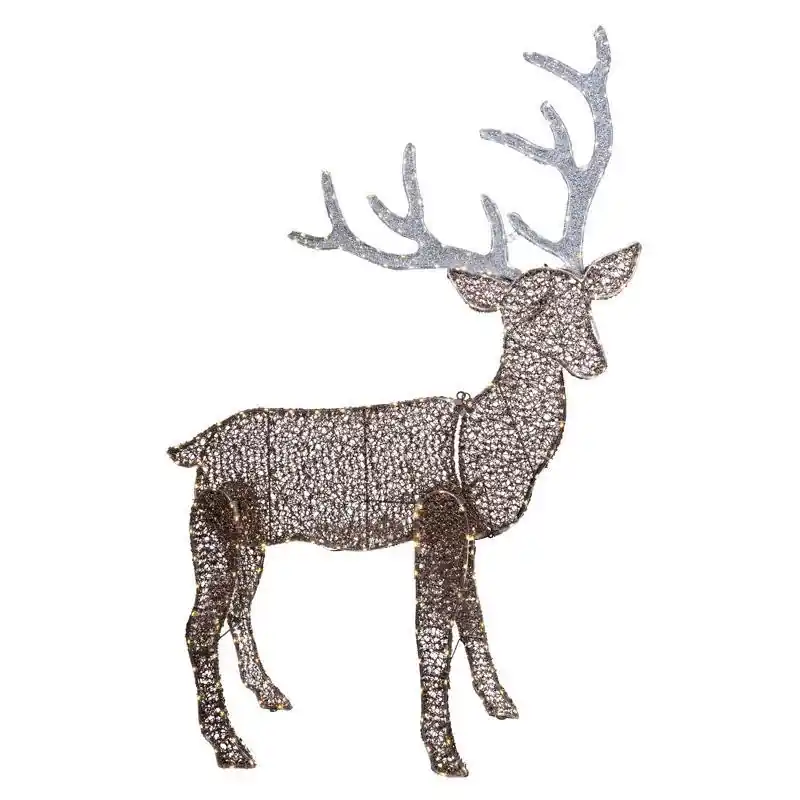 Celebrations 48 Inch Led Warm White Deer Silhouette Yard Decor