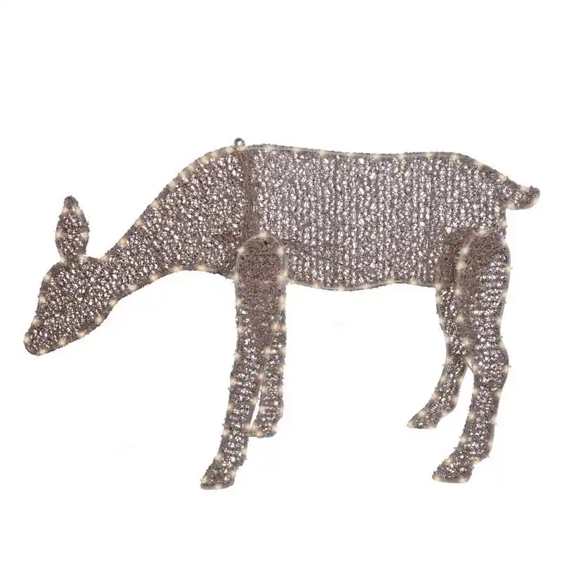 Celebrations 24 In. Led Warm White Deer Silhouette Yard Decor