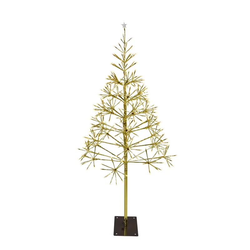 Platinum Led Warm White Shimmering Tree 4.5 Ft Pathway Decor