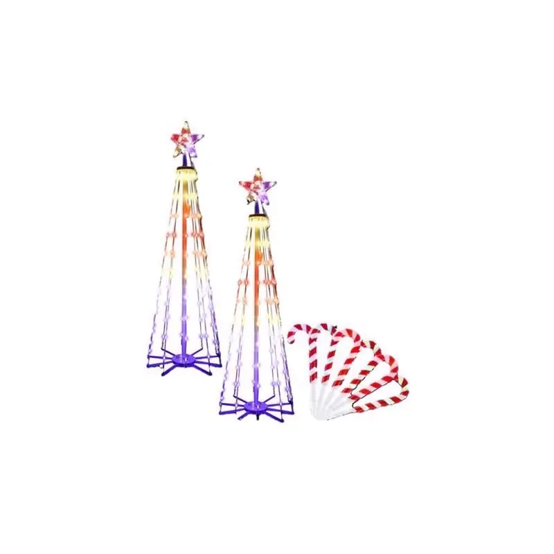 Celebrations Platinum Brilliant Led Rgbw Outdoor Kit 4 Ft Yard Decor