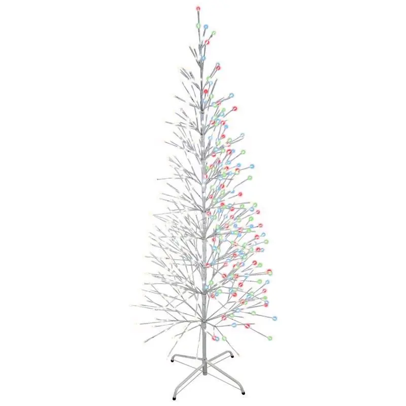 Celebrations 6.5 Ft Led Multi-color Birch Yard Decor