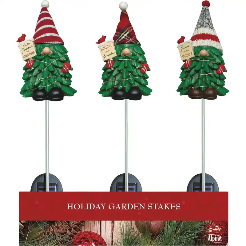Alpine Multi Christmas Gnome 33 In. Pathway Decor