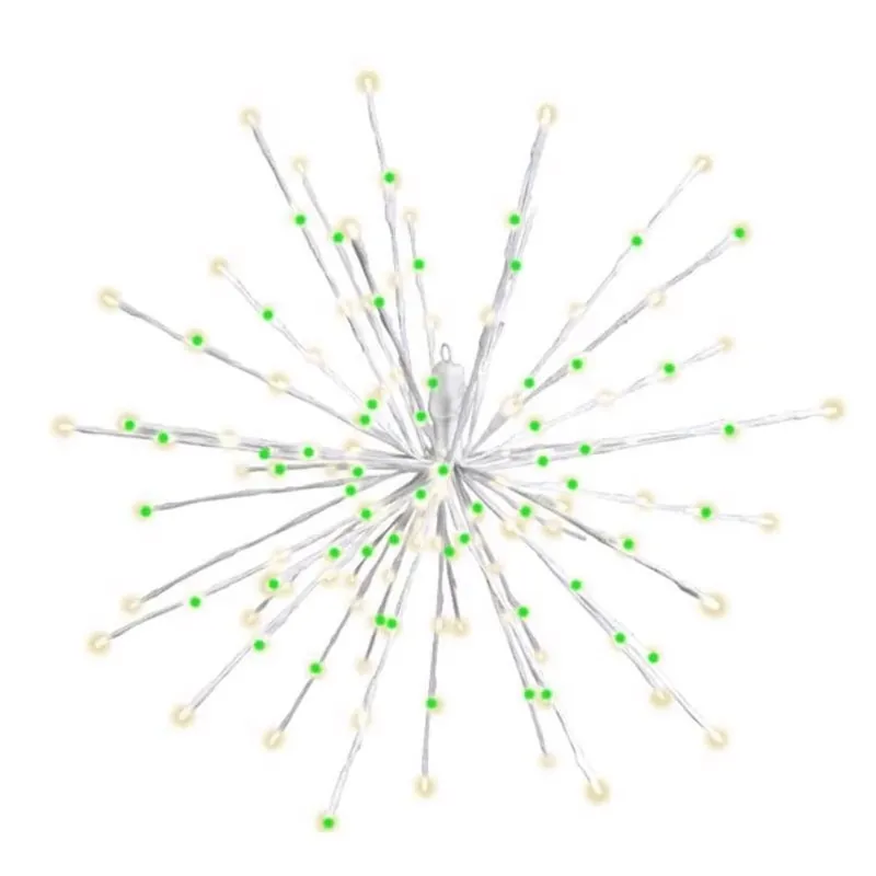 Celebrations 16‑Inch LED Green/White Starlight Burst Hanging Décor – 3‑in‑1 Spearmint Design