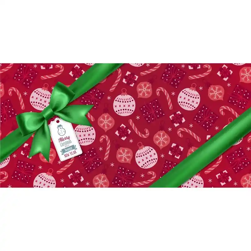 Merry Christmas And Happy New Year 7 Ft. X 16 Ft. Garage Door Cover