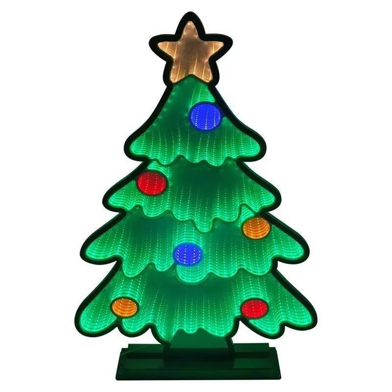 30‑Inch LED Infinity Christmas Tree – Outdoor Holiday Yard Decoration