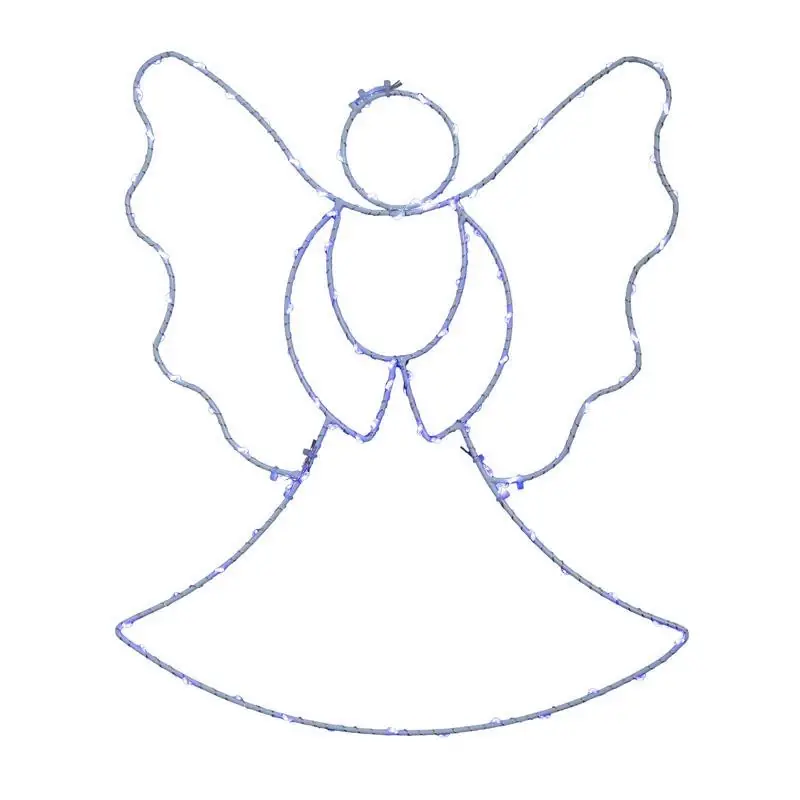 Celebrations Led Multi-color Angel Silhouette 13 Inch Hanging Decor