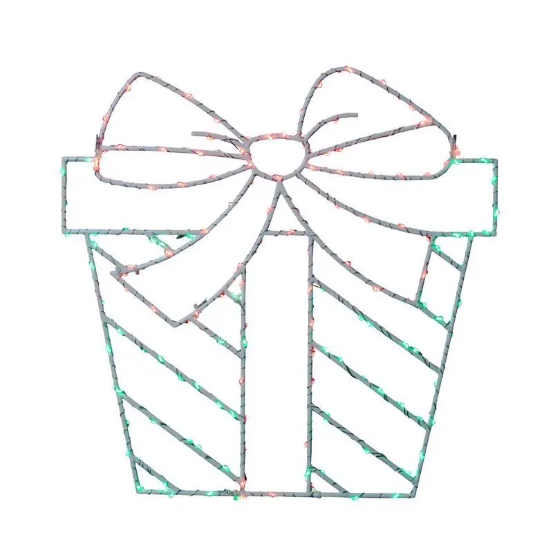 Celebrations Led Multi Present Silhouette 15 Inch Hanging Decor