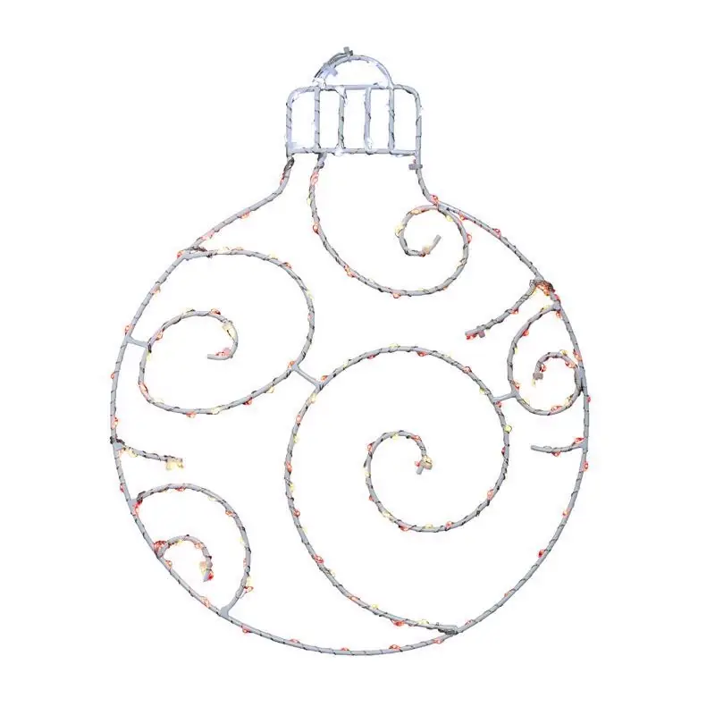 Celebrations Led Red/white Ornament Silhouette 15 Inch Hanging Decor
