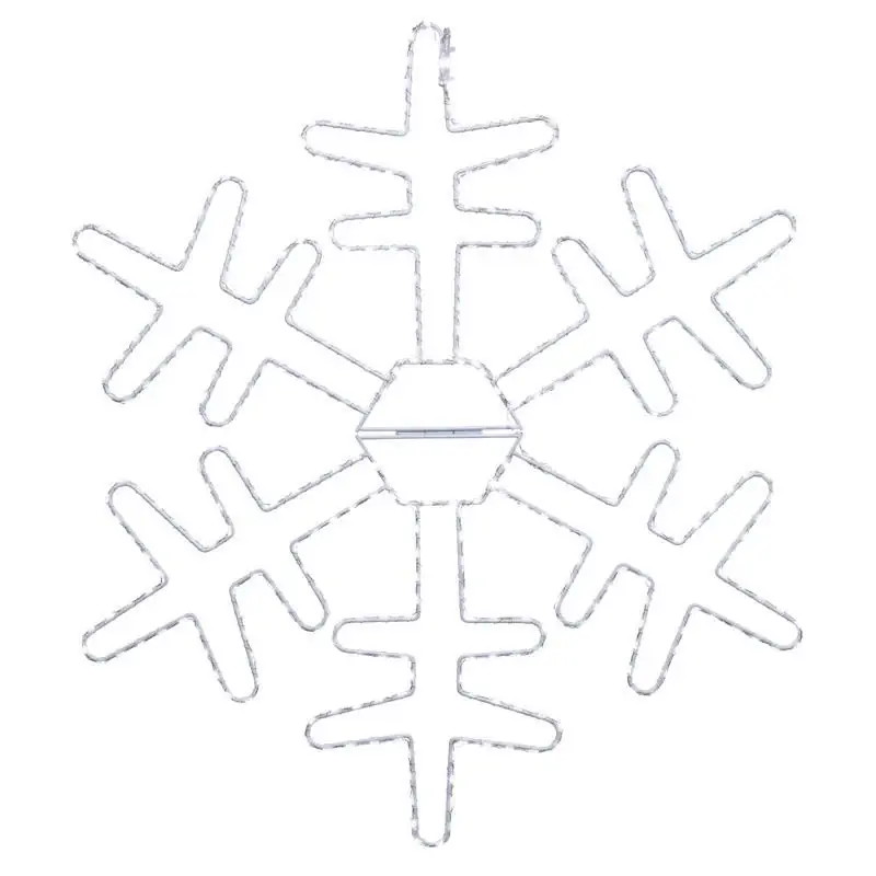 Celebrations 24 Inch Led Pure White Snowflake Hanging Decor