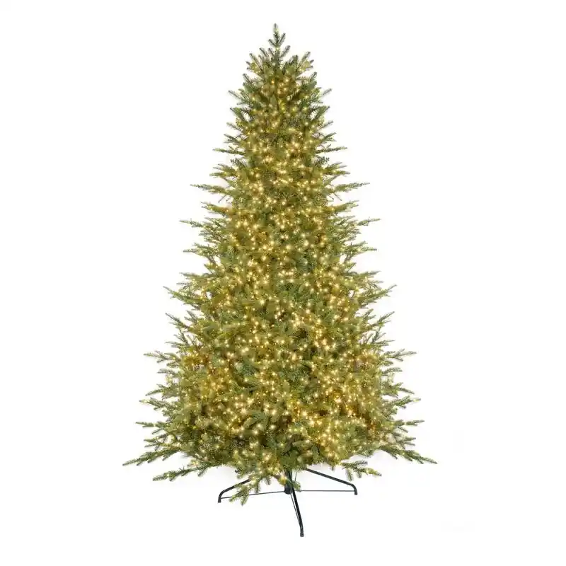 Holiday Bright Lights 7-1/2 Ft. Full LED 2250 Ct Emerald Pine Sparkle Christmas Tree