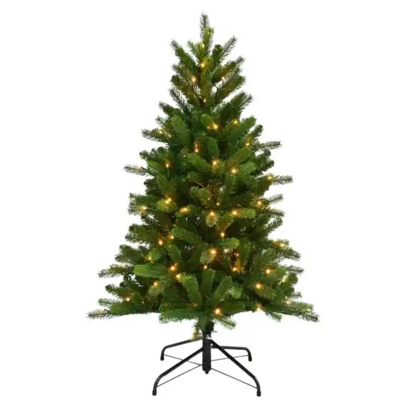 4 Ft. Pencil Led Color Changing Christmas Tree With 150 Lights