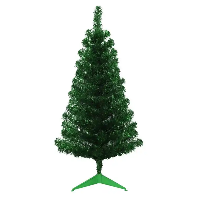 Giftwares 3 Ft Full Tinsel Green Christmas Tree, 88 Tips