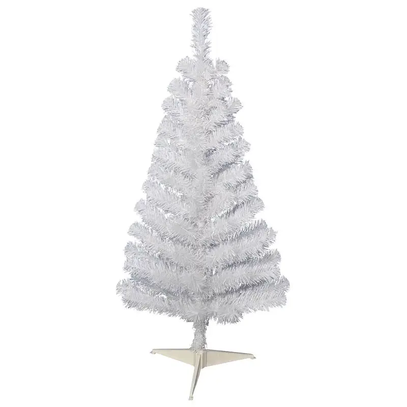 Giftwares 3 Ft. Full Tinsel White Iridescent Christmas Tree With 88 Tips