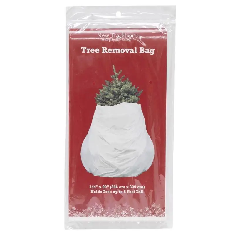 Celebrations White Tree Removal Bag 144 In. W X 90 In. D